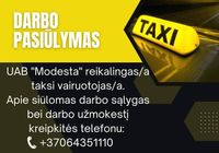 Ieškomas/a taxi vairuotojas/a... SKELBIMAI Skelbus.lt